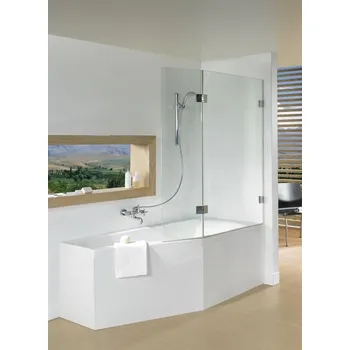 Vanová zástěna Riho Scandic vanová zástěna 81.5 cm dvoudílný chrom lesk/čiré sklo G001170120