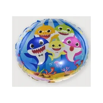 Balónek Fóliový balónek Žraloci Baby Shark 45 cm (18")