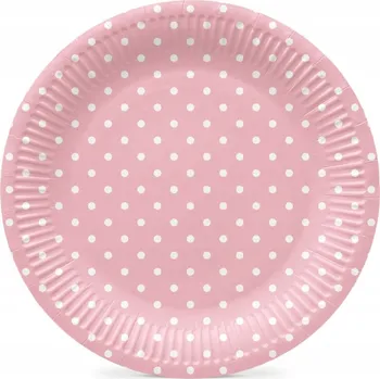 Talíř Papírové narozeninové talířky Paw na jedno použití na oslavu narozenin, průměr 23 cm, 8 ks