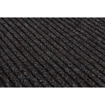 Rohožka Protiskluzová rohožka GIN hnědá UNIVERZÁLNÍ PROUŽKY 80x400 cm