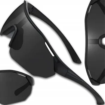 Sluneční brýle Sluneční brýle EdiBazzar černé sportovní polarizační UV-400