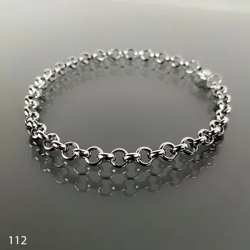 Náramek Klasický ocelový náramek Rolo Shine č. 112