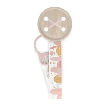 klip na dudlíky Suavinex Dreams Klip na dudlík se stuhou - Růžová