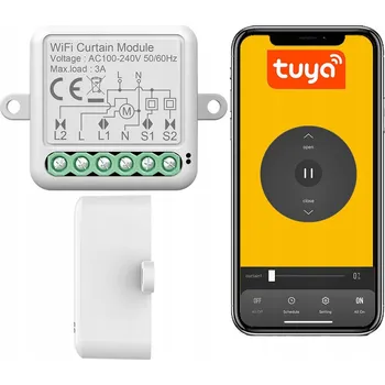 IP kamera Procentuální ovladač rolet TUYA WIFI, podomítkový