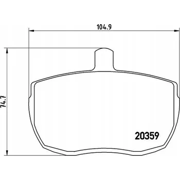 Brzdová destička BRZDOVÉ DESTIČKY PŘEDNÍ NÁPRAVY FORD TRANSIT IVECO DAILY LAND ROVER 110/127 90I