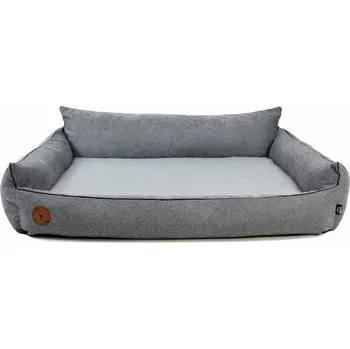 Pelíšek pro psa Lauren Design Pelech Rocky Orthopedic, šedý Bouclé Velikost: M (83 x 73cm)