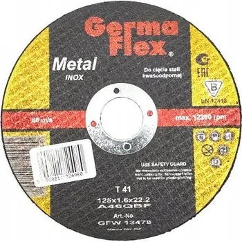 Řezný kotouč Kotouč na ocel Germa Flex GFW 13478 125 x 22,2 mm