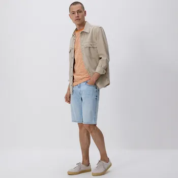 Pánské oblečení Reserved - Džínové šortky slim fit - modrá - 6114L-05J - 6114L-05J-33