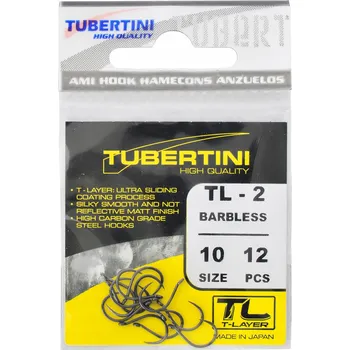 Rybářský háček Háčky Tubertini Serie TL-2 Háčky s protihrotem vel. 10 (12 ks )