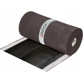 Lepicí páska 4ROOF Hřebenová páska IZOVENT AL 300 mm x 5 m hnědá střecha ventilace