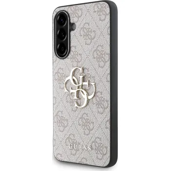 Pouzdro na mobilní telefon Guess PU 4G Metal Logo Zadní Kryt pro Samsung Galaxy A56 Barva: Růžová