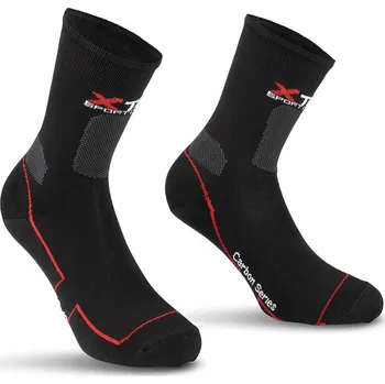 Pánské ponožky Sportovní Ponožky na běhání a kolo Carbon XT12, velikost 39-42