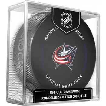 Puk Fanouškovský hokejový puk INGLASCO COLUMBUS BLUE JACKETS OFFICIAL GAME PUCK UNI Černá, Mix