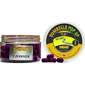 Boilies Nástraha Meus Dumbells Fluo Pop Up 8mm - Česnek