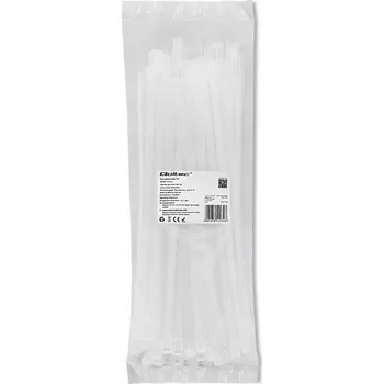 Stahovací páska Qoltec Stahovací pásky opakovaně použitelné / stahovací pásky 7.2 * 300 mm 100 kusů!