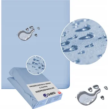 Prostěradlo Prostěradlo s gumou nepromokavé modré jersey 140x200 cm