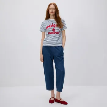 Dámské džíny Reserved - Džíny paperbag - modrá - YS048-55J - YS048-55J-36