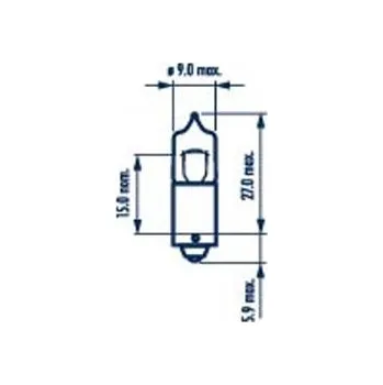 Žárovka Žárovka, osvětlení interiéru Narva H20W 20 W 178353000