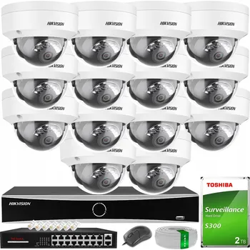 Bezpečnostní kamera MONITOROVACÍ SYSTÉM HIKVISION SE 14 IP KAMERAMI 4MPX Smart Hybrid Light Venkovní HDD 2TB