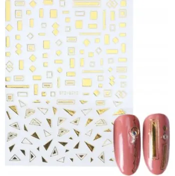 Samolepky na nehty, 2 barvy, 26 vzorů [VZOR 18]