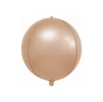 Balónek Fóliový balónek 4D růžové zlato matný 45 cm (18")