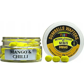 Boilies ČINKY MEUS WAFTERS FLUO 6mm MINIS MANGO CHILLI