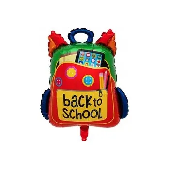 Balónek Fóliový balónek Školní Batoh "Zpátky do školy" (64 cm * 54 cm)