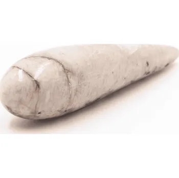 Milujeme Kameny Měsíční kámen - masážní hůlka - tromlovaný kámen MO77 522939