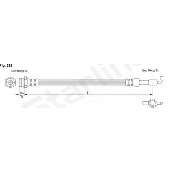 Brzdová hadice Starline HA ST.1091 starline brzdová hadice, pružná
