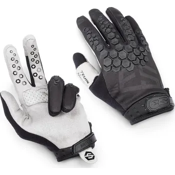 Moto rukavice Motocyklové rukavice TRIAL ENDURO CROSS S3 NUTS PREMIUM S3 ANGEL Černé