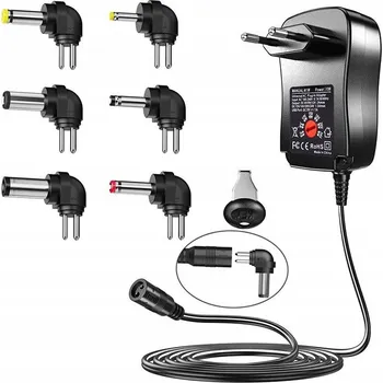 UNIVERZÁLNÍ NAPÁJECÍ ZDROJ 30W REGULOVATELNÉ NAPĚTÍ + 10 KONCOVEK + USB