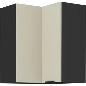 Obývací stěna Horní rohová skříňka, kašmír/černá, ARAKA 60x60 GN-72 2F