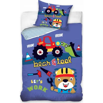 Povlečení Sada povlečení Carbotex 160 x 200 cm modrá