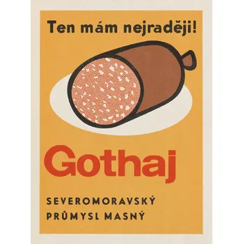 Plechová cedule Plechová retro cedule - Gothaj Provedení: Hliník: 30 x 20 cm