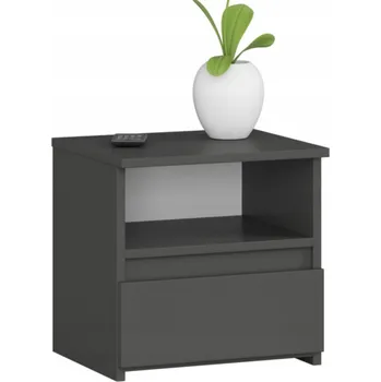Noční stolek Noční stolek CL1 40 cm 1 šuplík grafit šedá