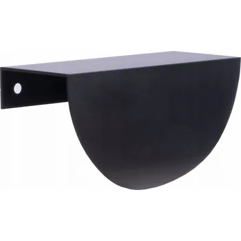 Nábytkové kování Nábytková úchytka hranová PŮLKOL UA01 loft černá matná 11,6 cm