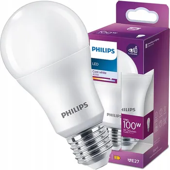 Žárovka LED žárovka E27 A60 13W = 100W 1521lm 4000K Neutrální bílá PHILIPS
