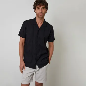 Pánská košile Košile Threadbare Black 1127518 XL