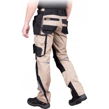 Pánské oblečení Ochranné pracovní kalhoty do pasu HARVER béžové vel.54