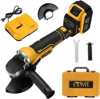 úhlová bruska ÚHLOVÁ BRUSKA BRUSKA + 2 AKUMULÁTORY + NABÍJEČKA + 5 KOTOUČŮ