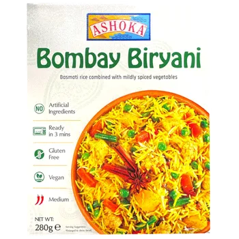 Hotové jídlo Ashoka Bombay Biryani Hotové kari 280g