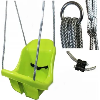 Dětská houpačka Kbelíková houpačka + kyblík + kovové kroužky + popruhy + háky + kolíky