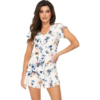 Dámské pyžamo Dámské pyžamo Astrid 1/2 cream - Donna krémová XL