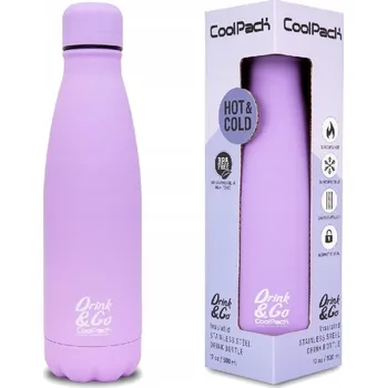 Láhev LAHEV NA PITÍ KOVOVÝ 500ML COOLPACK TERMO BOTTLE PASTEL POWDER PURPLE