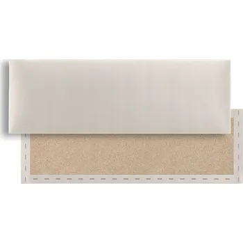 Obraz Čalouněný nástěnný panel obdélník Velur - Krémový 70x30 cm