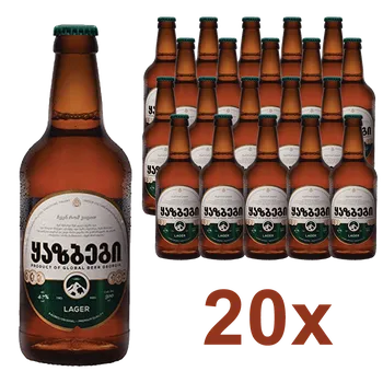 Pivo Pivo KAZBEGI LAGER 11° - 4.7% - 20x0.5 L (celé balení)