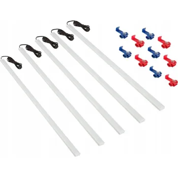 Osvětlení interiéru vozidel LED OSVĚTLENÍ DO AUTA, DO KABINY, DO NÁKLADOVÉHO PROSTORU DODÁVKY 5x50cm 12V do auta bus