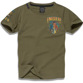 Dětské triko FISHERMAN IV KHAKI / 130