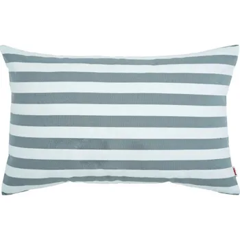 Polštář Zahradní polštář šedý pásy obdélník