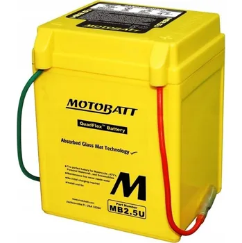Motobaterie MOTOCYKLOVÁ AKUMULÁTOR 12V 2,5AH/40A P+ (ROZMĚRY: 8 MotoBatt MB2.5U